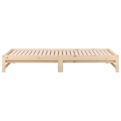 vidaXL Pull-out Day Bed without Mattress 2x(90x190) cm Solid Wood Pine