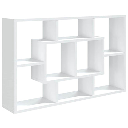 vidaXL Wall Shelf White 85x16x52,5 cm Engineered Wood