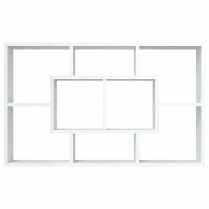 vidaXL Wall Shelf White 85x16x52,5 cm Engineered Wood