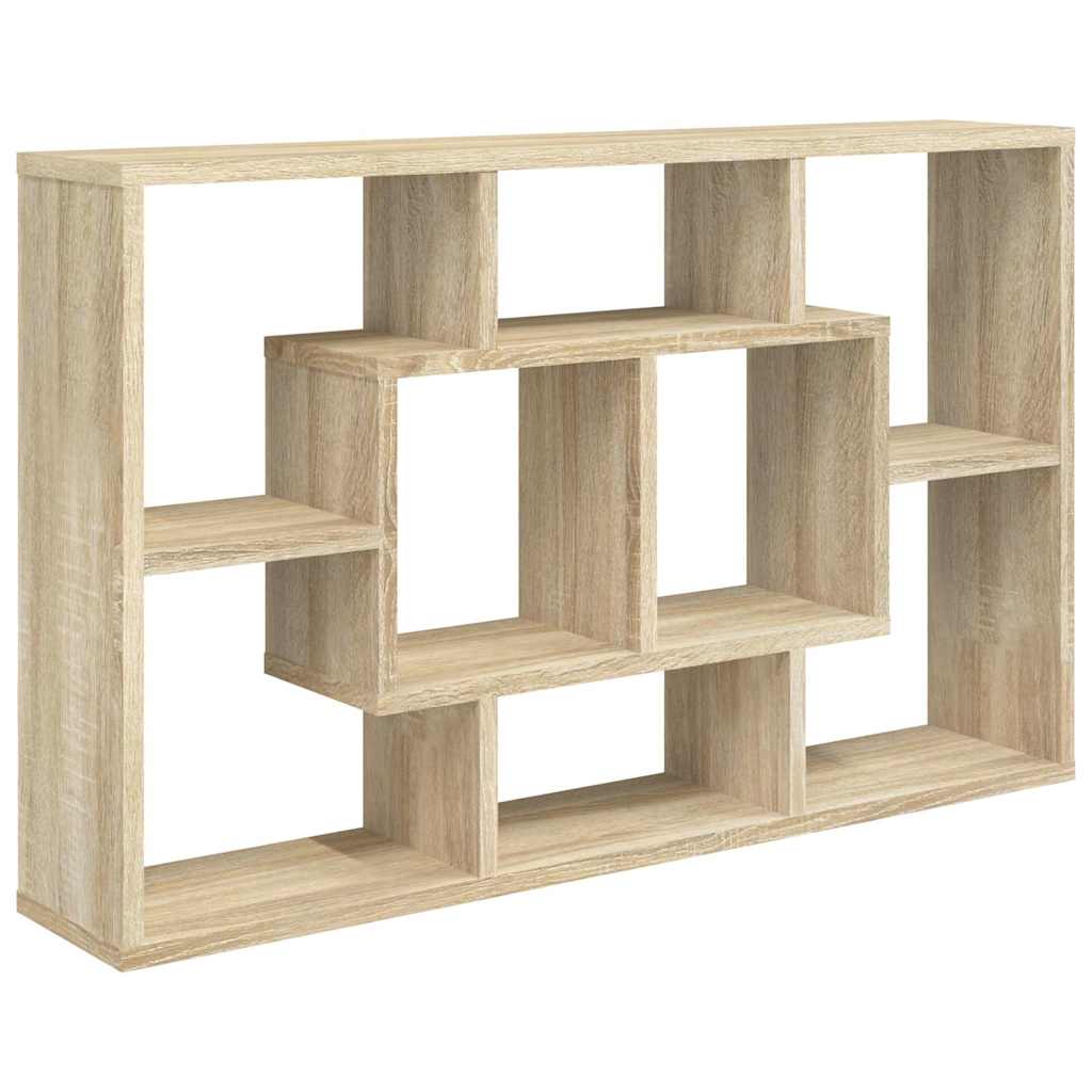 vidaXL Wall Shelf Sonoma Oak 85x16x52,5 cm Engineered Wood