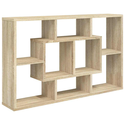 vidaXL Wall Shelf Sonoma Oak 85x16x52,5 cm Engineered Wood
