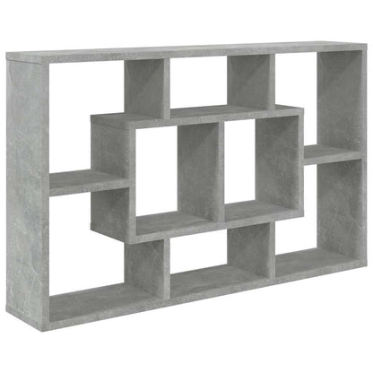 vidaXL Wall Shelf Concrete Grey 85x16x52,5 cm Engineered Wood