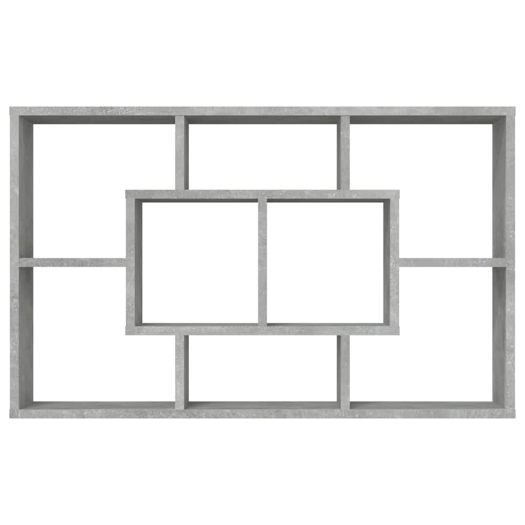 vidaXL Wall Shelf Concrete Grey 85x16x52,5 cm Engineered Wood