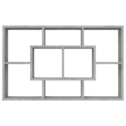 vidaXL Wall Shelf Concrete Grey 85x16x52,5 cm Engineered Wood