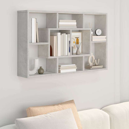 vidaXL Wall Shelf Concrete Grey 85x16x52,5 cm Engineered Wood