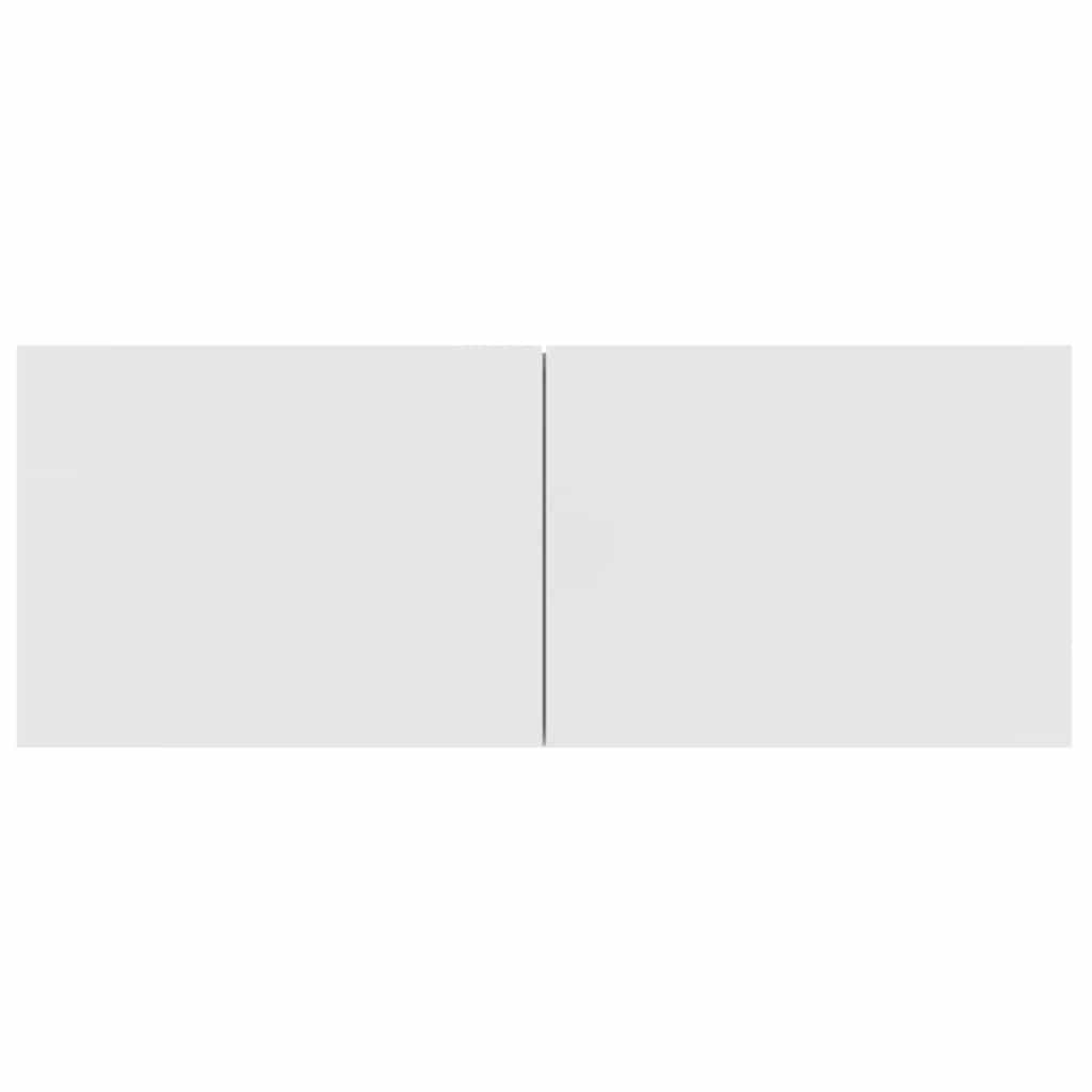 vidaXL 2 Piece TV Cabinet Set White 80x30x30 cm Engineered Wood