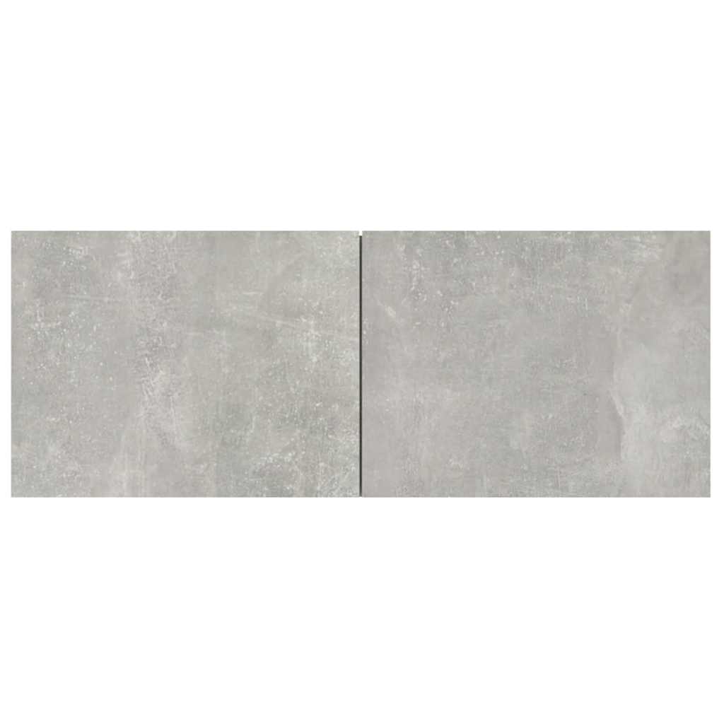 vidaXL 2 Piece TV Cabinet Set Concrete Grey 80x30x30 cm Engineered Wood