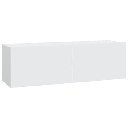 vidaXL Wall TV Cabinets 2 pcs White 100x30x30 cm Engineered Wood