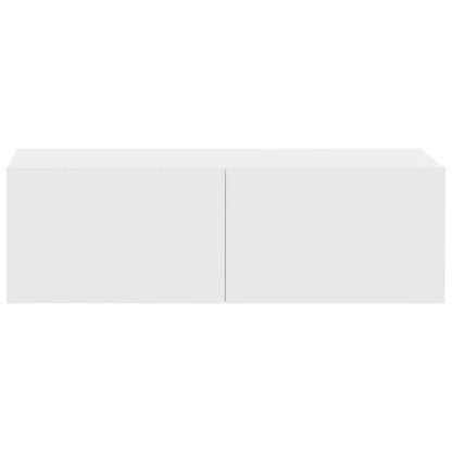 vidaXL Wall TV Cabinets 2 pcs White 100x30x30 cm Engineered Wood