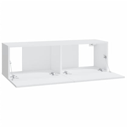 vidaXL Wall TV Cabinets 2 pcs White 100x30x30 cm Engineered Wood