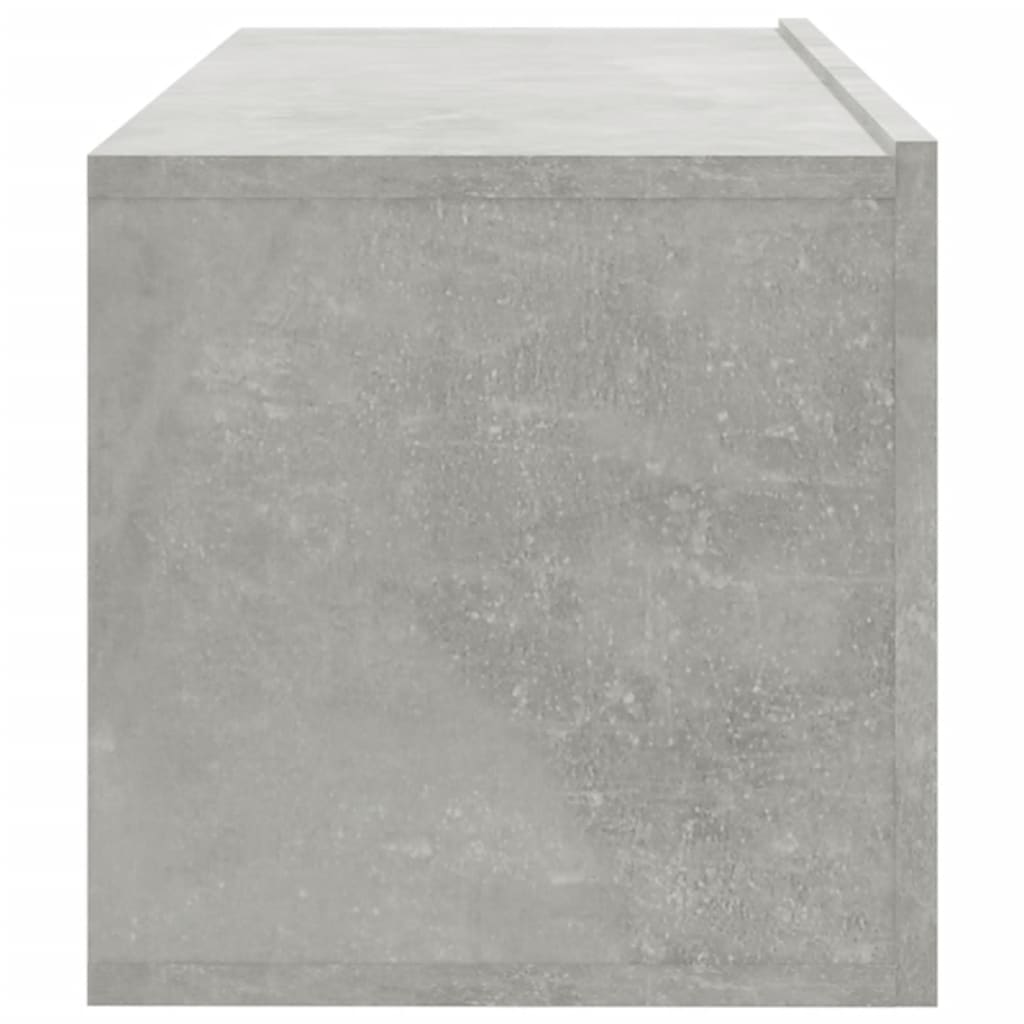 vidaXL Wall TV Cabinets 2 pcs Concrete Grey 100x30x30 cm Engineered Wood