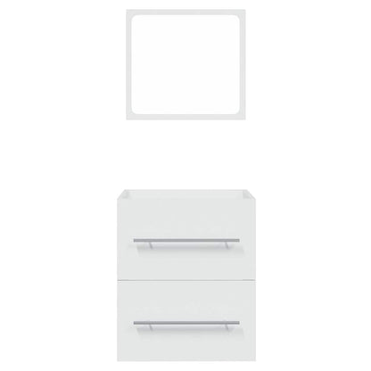 vidaXL Bathroom Cabinet with Mirror White 41x38.5x48 cm