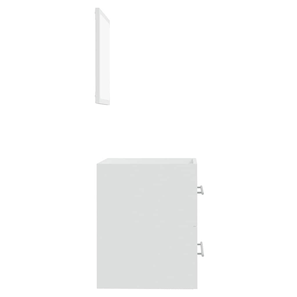 vidaXL Bathroom Cabinet with Mirror White 41x38.5x48 cm Engineered Wood