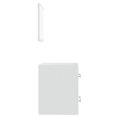 vidaXL Bathroom Cabinet with Mirror White 41x38.5x48 cm Engineered Wood