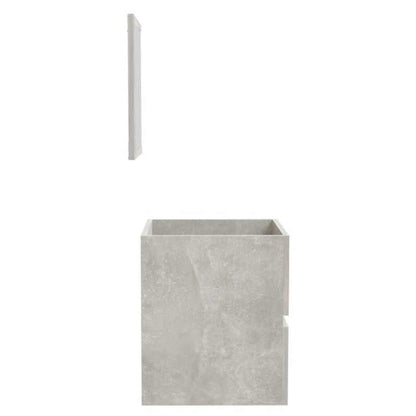 vidaXL Bathroom Cabinet with Mirror Concrete Grey Engineered Wood