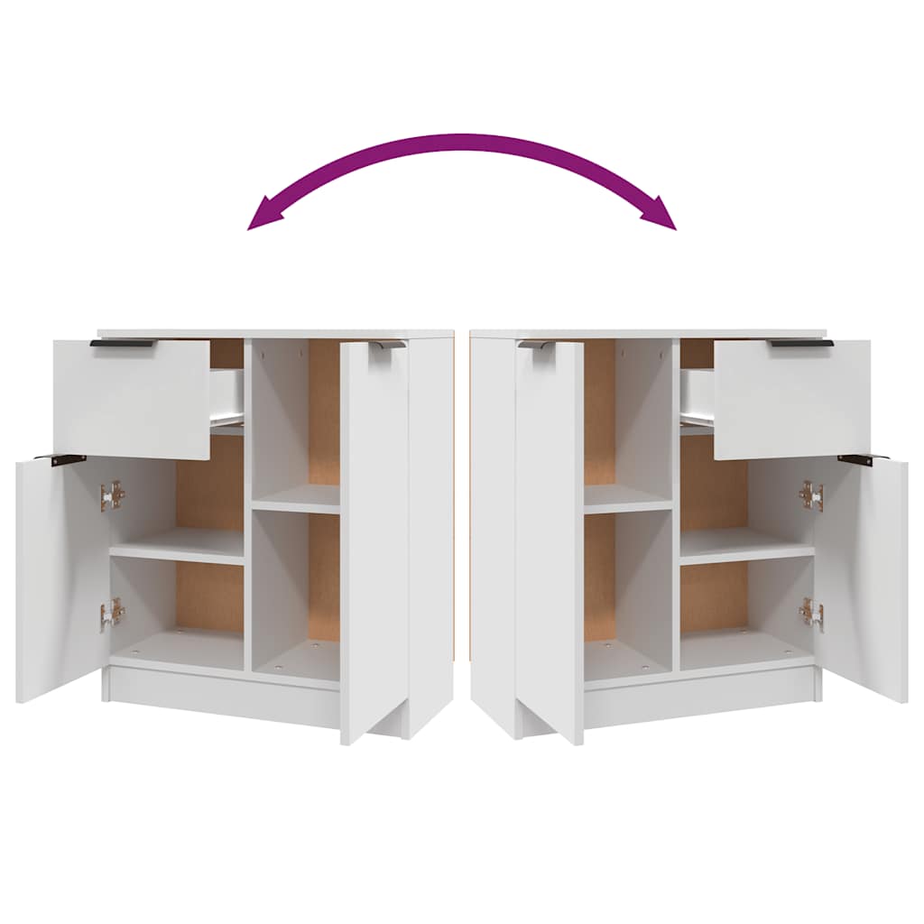 vidaXL Sideboard White 60x30x70 cm Engineered Wood