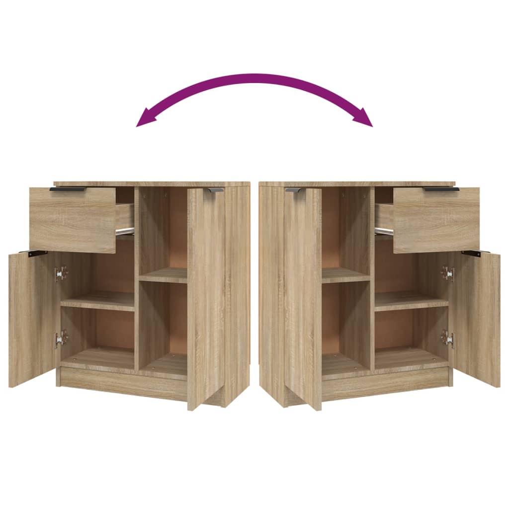 vidaXL Sideboard Sonoma oak 60x30x70 cm Engineered Wood