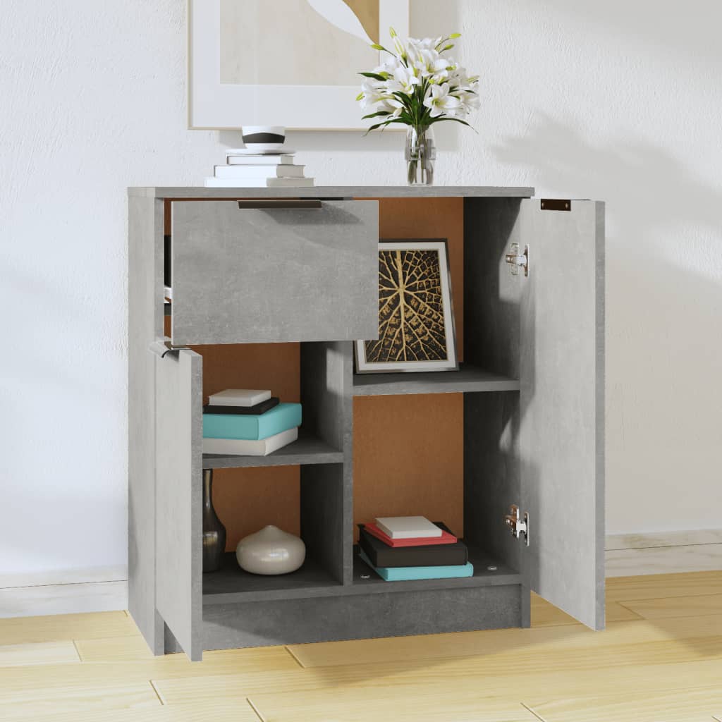 vidaXL Sideboard Concrete Grey 60x30x70 cm Engineered Wood