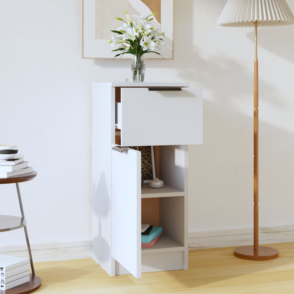 vidaXL Sideboard | White | Engineered wood | Compact | Sideboard | Rectangular