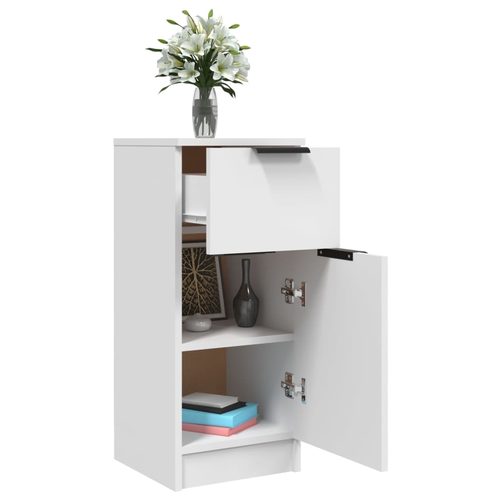 vidaXL Sideboard | White | Engineered wood | Compact | Sideboard | Rectangular