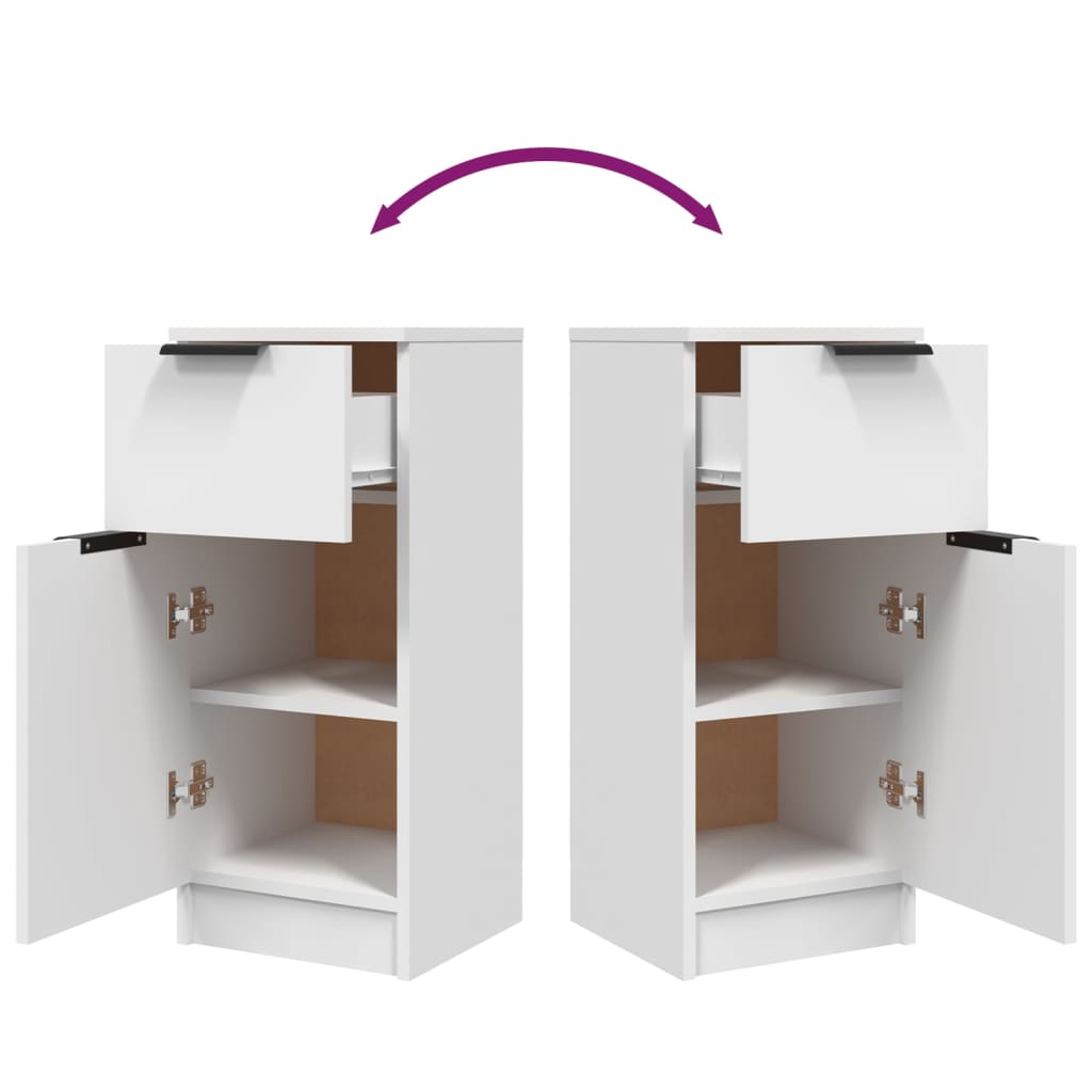 vidaXL Sideboard White 30x30x70 cm Engineered Wood