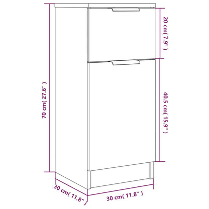 vidaXL Sideboard | White | Engineered wood | Compact | Sideboard | Rectangular