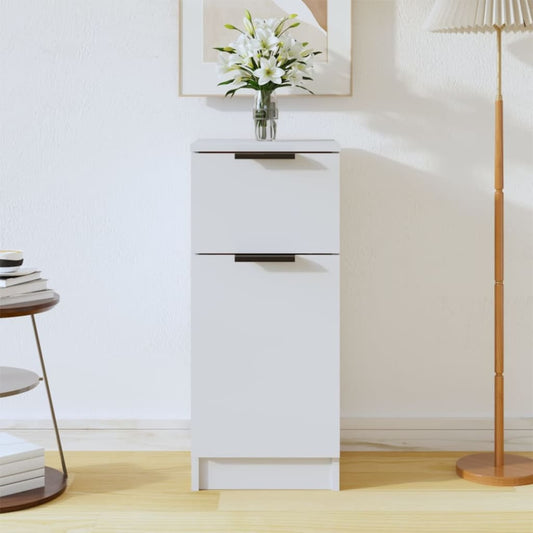 vidaXL Sideboard | White | Engineered wood | Compact | Sideboard | Rectangular