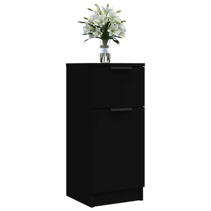 vidaXL Sideboard Black 30x30x70 cm Engineered Wood
