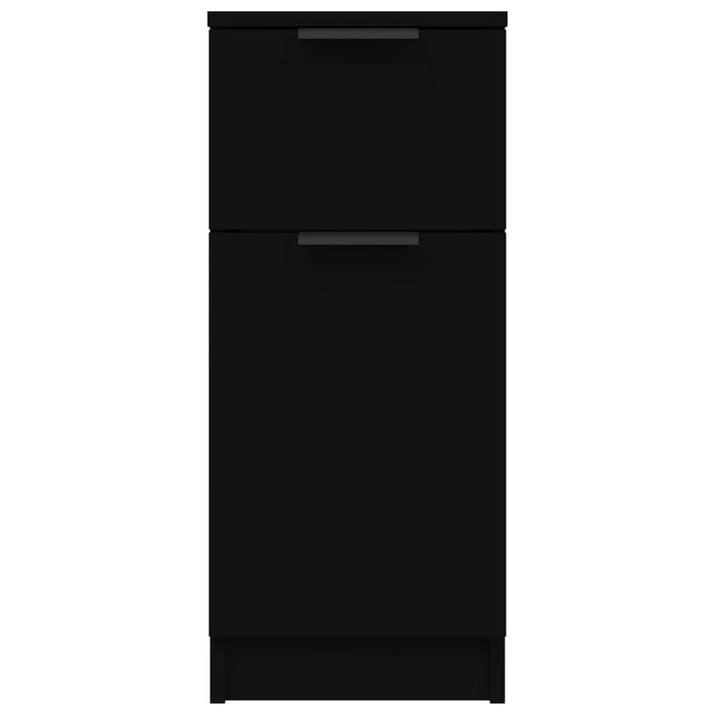 vidaXL Sideboard Black 30x30x70 cm Engineered Wood