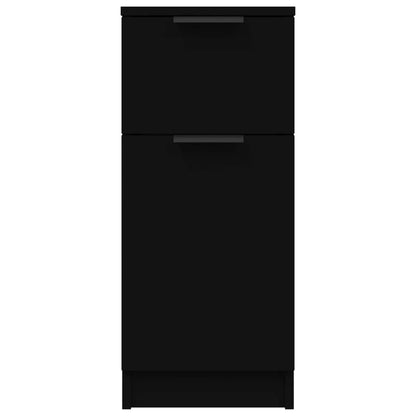 vidaXL Sideboard Black 30x30x70 cm Engineered Wood