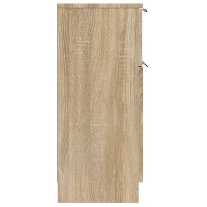 vidaXL Sideboard Sonoma Oak 30x30x70 cm Engineered Wood