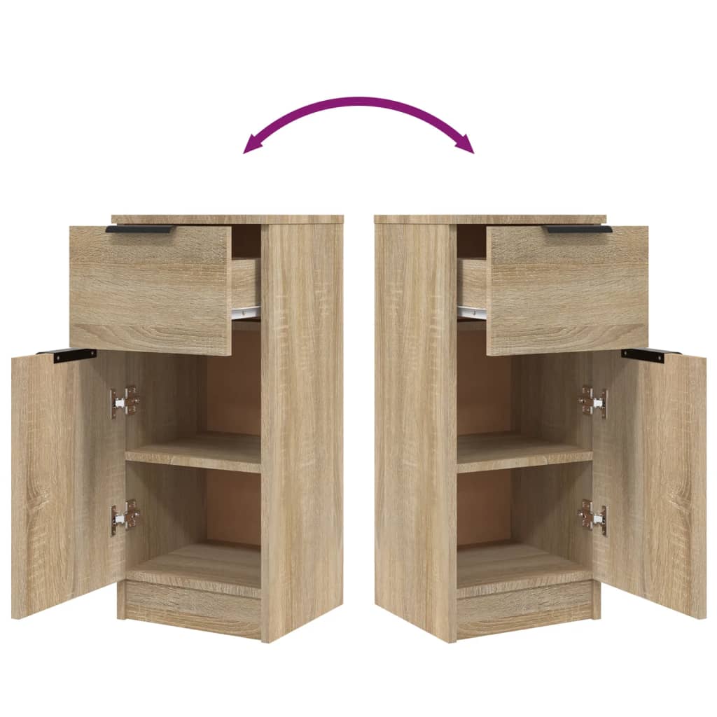 vidaXL Sideboard Sonoma Oak 30x30x70 cm Engineered Wood