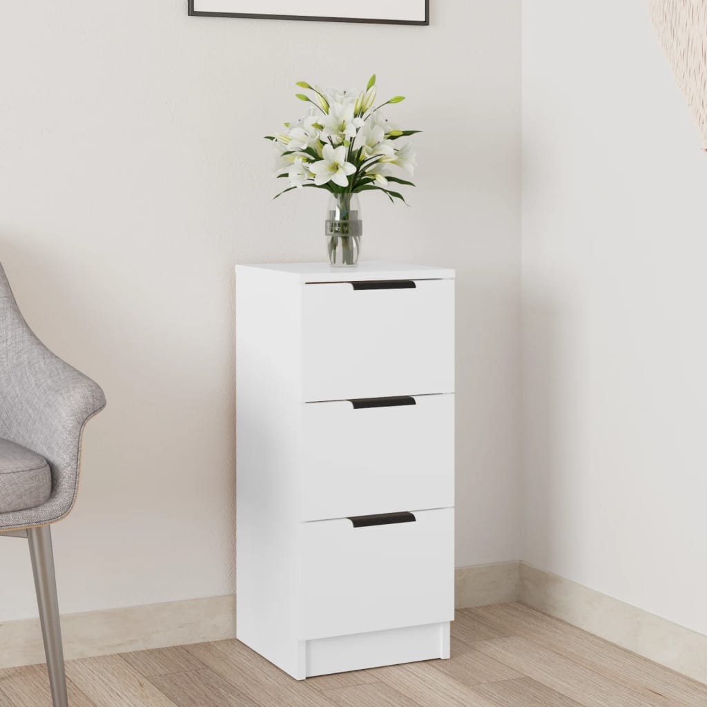 vidaXL Sideboard | White | Engineered wood | Compact | Storage | Sideboard