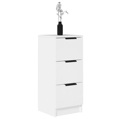 vidaXL Sideboards 2 pcs White 30x30x70 cm Engineered Wood