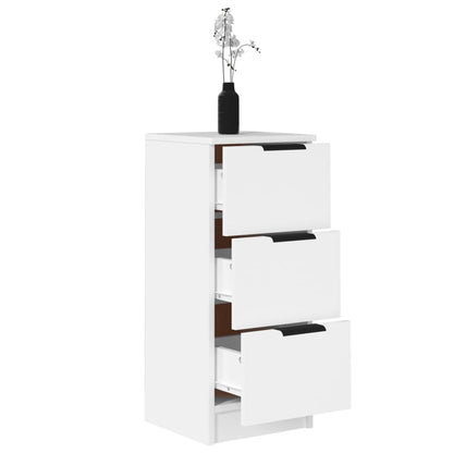 vidaXL Sideboards 2 pcs White 30x30x70 cm Engineered Wood