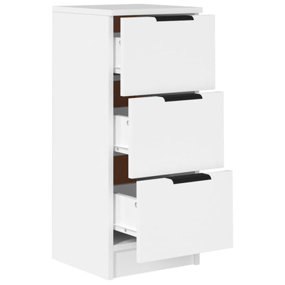 vidaXL Sideboards 2 pcs White 30x30x70 cm Engineered Wood