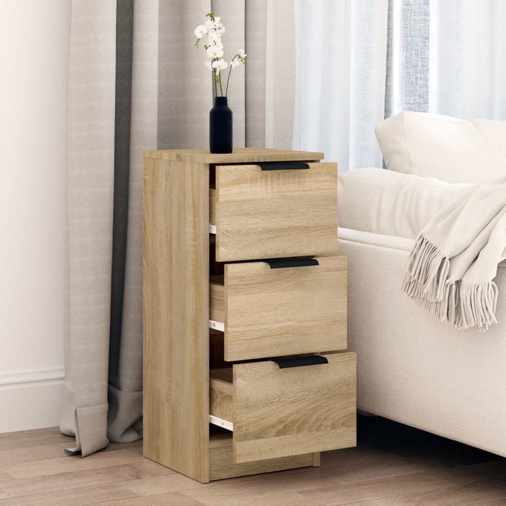 vidaXL Sideboard Sonoma Oak 30x30x70 cm Engineered Wood