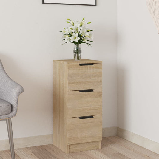 vidaXL Sideboard Sonoma Oak 30x30x70 cm Engineered Wood