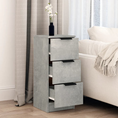 vidaXL Sideboard Concrete Grey 30x30x70 cm Engineered Wood