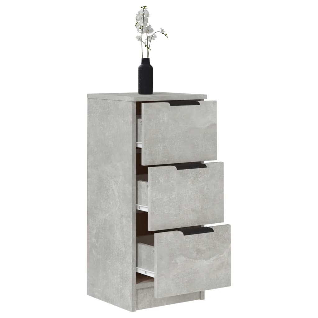 vidaXL Sideboard Concrete Grey 30x30x70 cm Engineered Wood