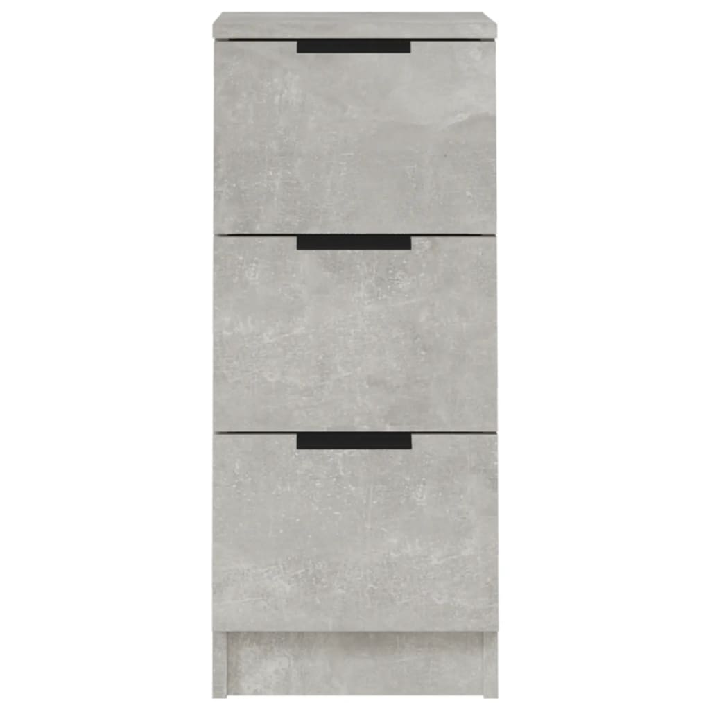 vidaXL Sideboard Concrete Grey 30x30x70 cm Engineered Wood