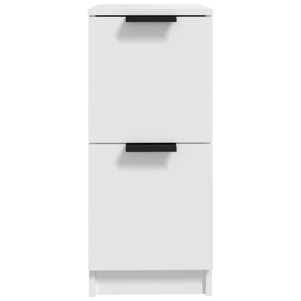 vidaXL Sideboards 2 pcs White 30x30x70 cm Engineered Wood