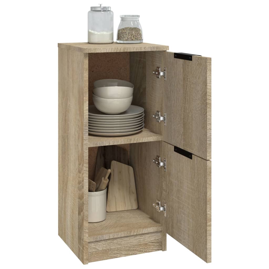 vidaXL Sideboard Sonoma Oak 30x30x70 cm Engineered Wood
