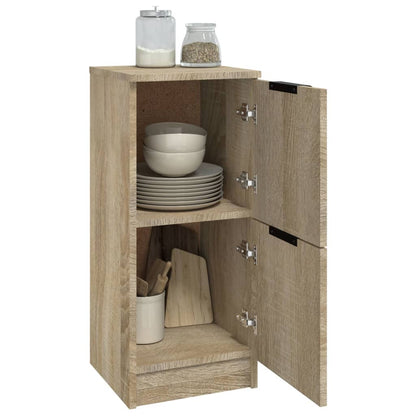 vidaXL Sideboards 2 pcs Sonoma Oak 30x30x70 cm Engineered Wood