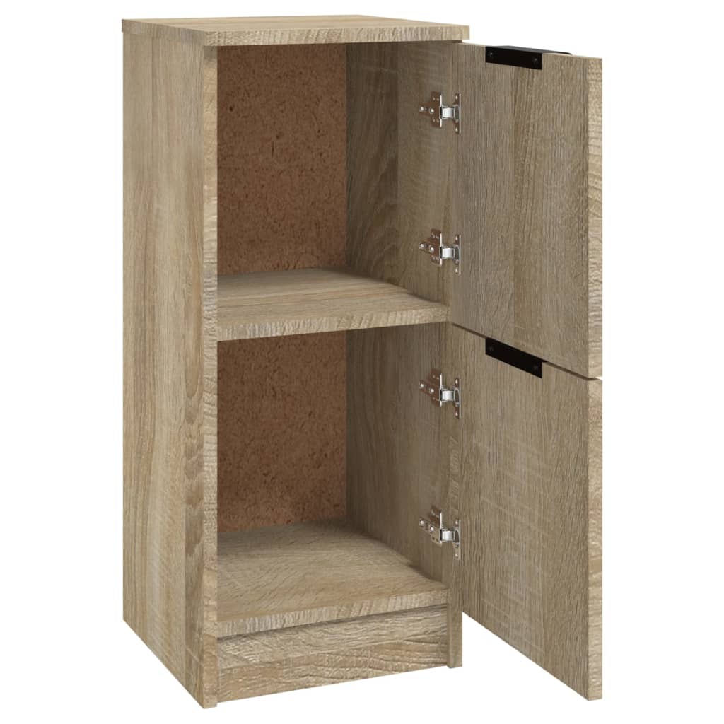 vidaXL Sideboards 2 pcs Sonoma Oak 30x30x70 cm Engineered Wood