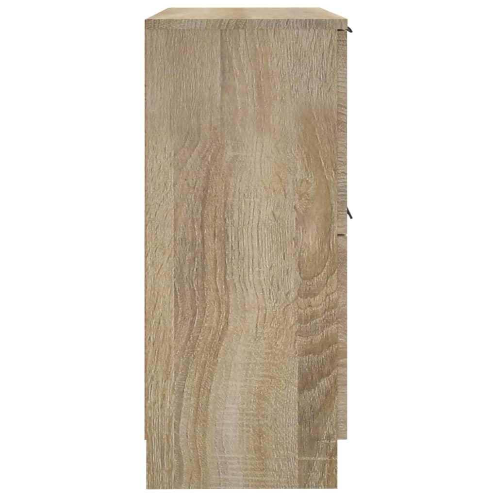 vidaXL Sideboards 2 pcs Sonoma Oak 30x30x70 cm Engineered Wood