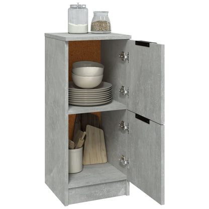 vidaXL Sideboard Concrete Grey 30x30x70 cm Engineered Wood