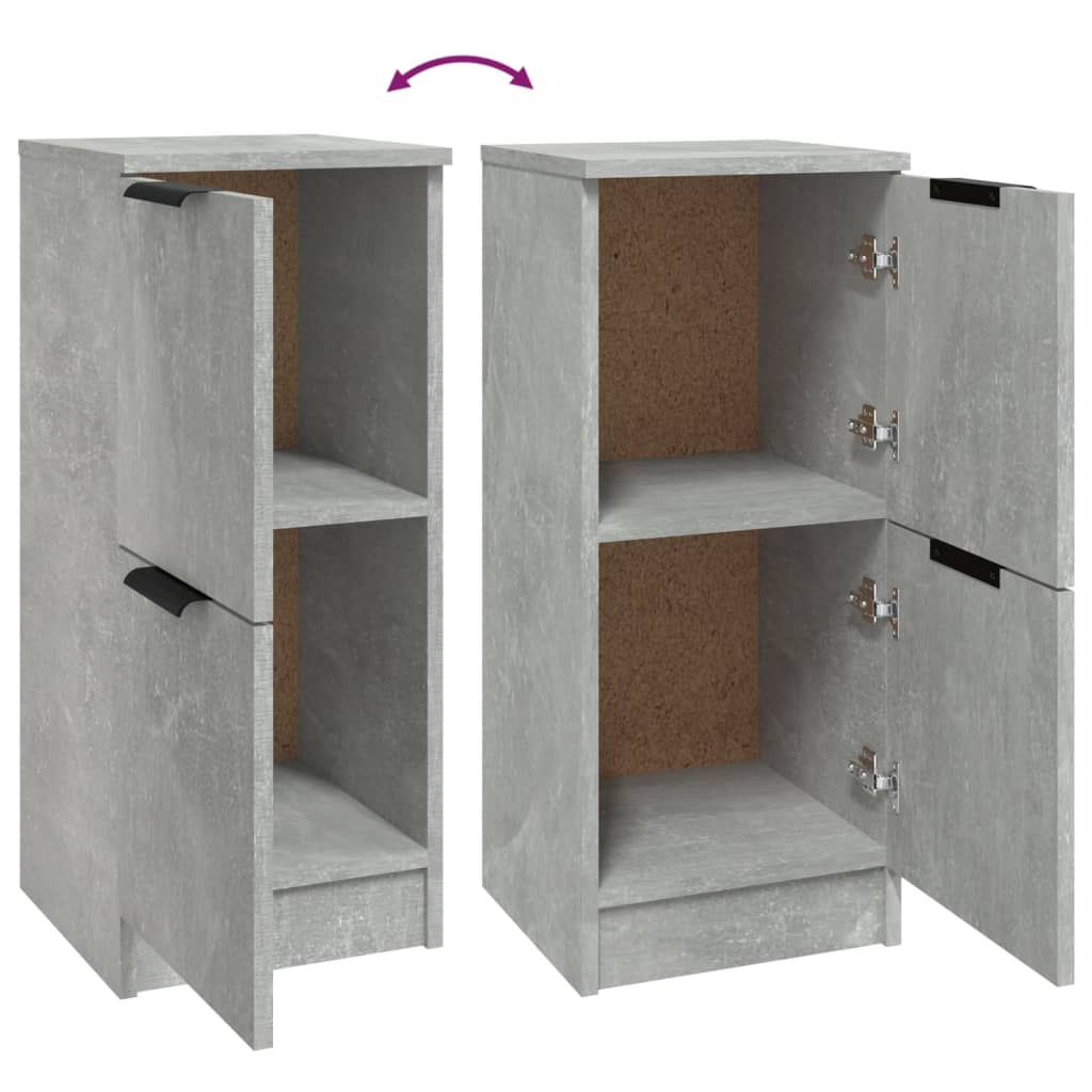 vidaXL Sideboard Concrete Grey 30x30x70 cm Engineered Wood