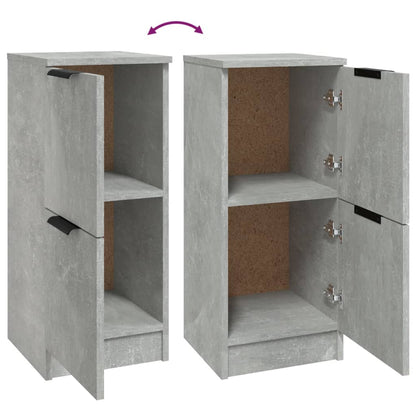 vidaXL Sideboard Concrete Grey 30x30x70 cm Engineered Wood