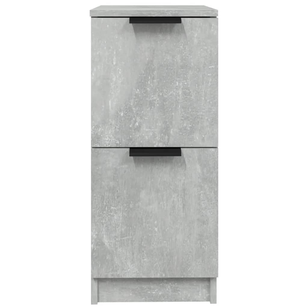 vidaXL Sideboards 2 pcs Concrete Grey 30x30x70 cm Engineered Wood